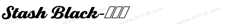 Stash Black字体转换